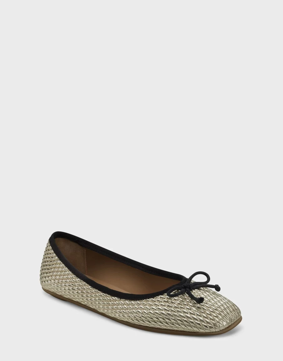 Aerosoles Women'S Flat In Gold Clearance